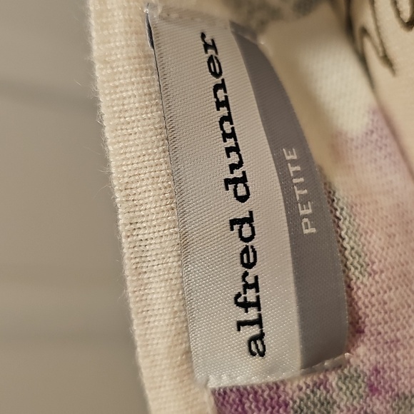 Alfred Dunner Multicolor Cotton/Ramie Floral Sweater, excellent condition. - Picture 3 of 9